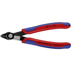 Knipex Electronic Super Knips, barnított, speciális szerszámacél fej, lágy/közepes huzal max.: O 1,6/1,2 mm, 78 71 125 (78 71 125)