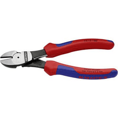 Knipex Erőkímélő oldalcsípőfogó, közepes/kemény/zongora huzal max.: O 3,8/2,7/2,2 mm, 74 12 180 (74 12 180)