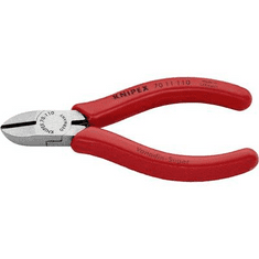 Knipex Oldalcsípőfogó, lágy/közepes/kemény huzal max.: O 3/2/1,2 mm, 70 11 110 (70 11 110)