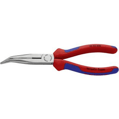 Knipex Fél-kerek csőrű fogó vágóéllel (gólyacsőr fogó), 200 mm, 197 g, 26 22 200 (26 22 200)