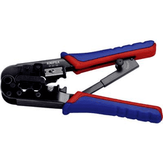 Knipex Racsnis moduláris krimpelő, UTP, telefon csatlakozó krimpelő RJ 45, RJ11/12 97 51 10 (97 51 10)