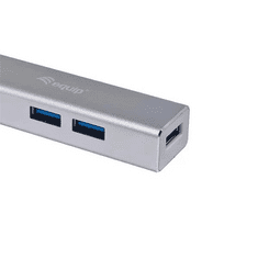 Equip USB 3.0 Hub 4port ezüst (128958) (equip128958)