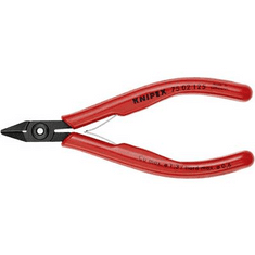 Knipex Elektronikai oldalcsípőfogó, lágy/közepes/kemény/zongora huzal max.: O 1,3/1/0,6/0,4 mm, 75 02 125 EAN (75 02 125)