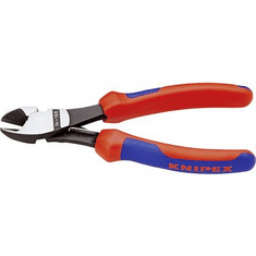 Knipex Erőkímélő oldalcsípőfogó, közepes/kemény/zongora huzal max.: O 3,8/2,7/2,2 mm, 74 12 180 (74 12 180)