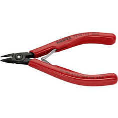 Knipex Elektronikai oldalcsípőfogó, lágy/közepes/kemény huzal max.: O 0,8/0,5/0,3 mm, 75 52 125 EAN (75 52 125)