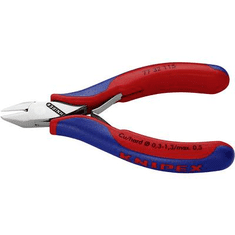 Knipex Elektronikai oldalcsípőfogó, lágy/közepes/kemény huzal max.: O 1,3/1/0,5 mm, 77 32 115 (77 32 115)