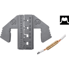 Toolcraft PLE-0I4 Krimpelő betétek Laposdugasz Keresztmetszet: 0.1 ... 2.5 mm2 Alkalmas márka: PZ-500 (TO-6483003)