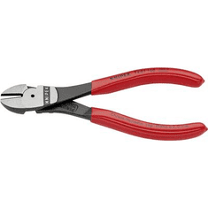 Knipex Erőkímélő oldalcsípőfogó, közepes/kemény/zongora huzal max.: O 3,4/2,5/2 mm, 74 01 160 (74 01 160)