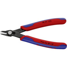 Knipex Elektronikai vágó fogó, barnított, INOX rozsdamentes acél fej, lágy huzal max. O 1 mm, 78 31 125 Electronic Super Knips (78 31 125)