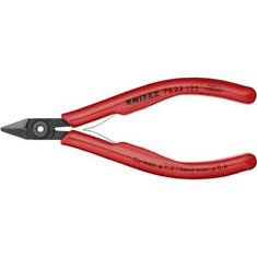 Knipex Elektronikai oldalcsípőfogó, lágy/közepes/kemény/zongora huzal max.: O 1,3/0,9/0,4/0,3 mm, 75 22 125 (75 22 125)