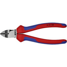 Knipex Huzalcsupaszító-oldalcsípőfogó, lágy/közepes huzal: 2,5/1,5 mm, 14 22 160 (14 22 160)