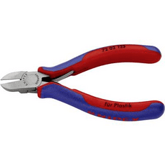 Knipex Oldalcsípő műanyaghoz, max.: 1,2 mm, 72 02 125 (72 02 125)