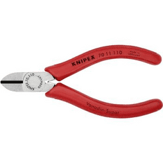 Knipex Oldalcsípőfogó, lágy/közepes/kemény huzal max.: O 3/2/1,2 mm, 70 11 110 (70 11 110)