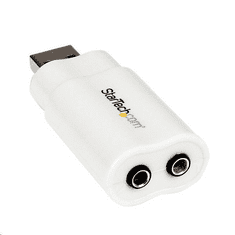 Startech StarTech.com 2.0 USB külső hangkártya fehér (ICUSBAUDIO) (ICUSBAUDIO)