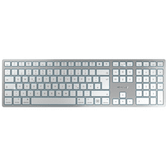 Cherry KW 9100 SLIM FOR MAC billentyűzet USB + Bluetooth QWERTZ Német Ezüst (JK-9110DE-1)