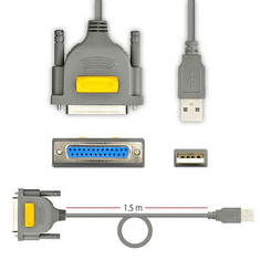 AXAGON Axagon USB 2.0 - párhuzamos DB25 nyomtató kábel 1.5m (ADP-1P25)