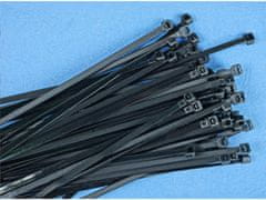 sarcia.eu Poliamid kötegzőszalagok, fekete+fehér kábelkötegzők 300x3,6mm 2000 darab