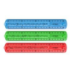 KEYROAD Ruler Flexi, 20 cm - motívumkeverék