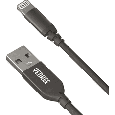 Yenkee USB 2.0 /Lightning szinkronizáló és töltőkábel 1m fekete (YCU 611 BK) (YCU 611 BK)