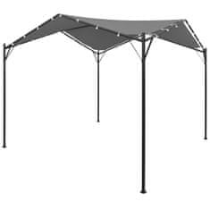 Vidaxl antracitszürke pavilon 4 x 4 m 44767