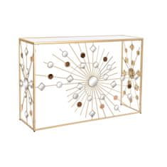 NEW DKD Home Decor Kristal Fekete arany fém konzol 120 x 35 x 80 cm