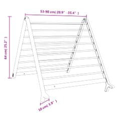 Vidaxl alumínium kihúzható ruhaszárító kádhoz 53-90 cm 154602