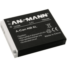 Ansmann NB-6L Canon kamera akku 3,7V 750 mAh, (5044453)