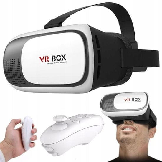 Verkgroup VR BOX 3D virtuális szemüveg Android iOS telefonokhoz + távirányító