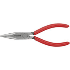 Knipex Fél-kerek csőrű fogó vágóéllel (Rádiófogó) 160 mm, hegyes, lapos pofa, 25 21 160 (25 21 160)