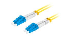 Lanberg optikai patch kábel SM LC/UPC-LC/UPC duplex 3m LSZH G657A1 átmérő 3mm, sárga színű