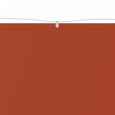 Vidaxl terrakotta oxford-szövet függőleges napellenző 60 x 1000 cm 148351