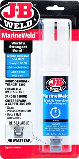 J-B Weld MarineWeld epoxi acél vízálló ragasztó fecskendős applikátor 25ml USA