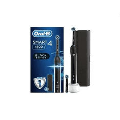 BRAUN Oral-B Smart 4 4500 elektromos fogkefe Cross Action fejjel fekete (10PO010223) (10PO010223)