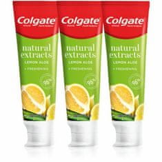 Colgate Természetes kivonatokat tartalmazó fogkrém Naturals Lemon Trio 3 x 75 ml