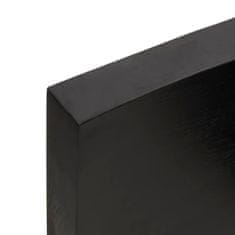 Greatstore sötétszürke kezelt tömör tölgyfa asztallap 100x60x6 cm