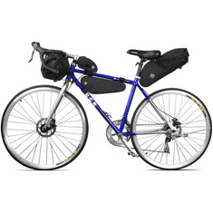 Univerzális, kerékpáros / biciklis tartó, táska, vázra szerelhető, vízálló, Sahoo 122032-M, fekete