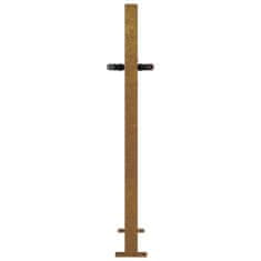 Vidaxl rozsdaszínű famintás corten acél kerti kapu 105 x 105 cm 153161