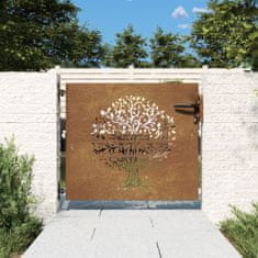 Greatstore famintás corten acél kerti kapu 85x100 cm