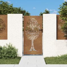 Greatstore famintás corten acél kerti kapu 85x175 cm