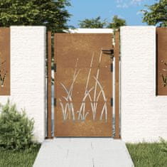 shumee fűmintás corten acél kerti kapu 105 x 130 cm