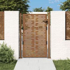 Greatstore fűmintás corten acél kerti kapu 105 x 155 cm