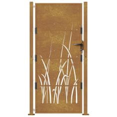 shumee fűmintás corten acél kerti kapu 105 x 180 cm