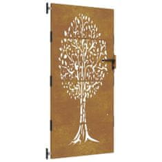 Greatstore famintás corten acél kerti kapu 85x175 cm