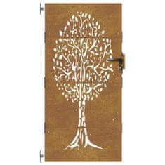 Greatstore famintás corten acél kerti kapu 85x175 cm