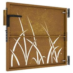 shumee fűmintás corten acél kerti kapu 85 x 100 cm