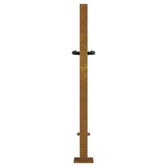 Vidaxl fűmintás corten acél kerti kapu 105 x 105 cm 153227