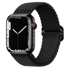 BStrap Elastic Nylon szíj Apple Watch 38/40/41mm, black