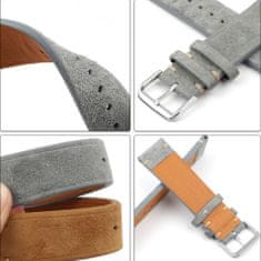 BStrap Suede Leather szíj Xiaomi Amazfit Stratos 2/2S/3, beige