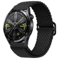 BStrap Elastic Nylon szíj Samsung Galaxy Watch Active 2 40/44mm, black