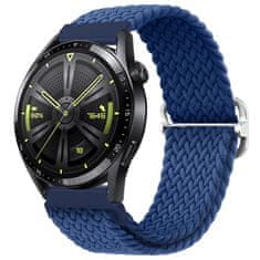 BStrap Elastic Nylon szíj Garmin Vivoactive 4, cold blue